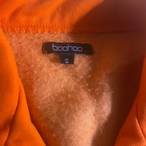 Highlighter ORANGE Crop Sweater, Deep Pockets, Size S - Picture 5 of 5